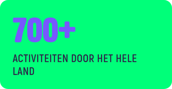 700+ activiteiten door het hele land