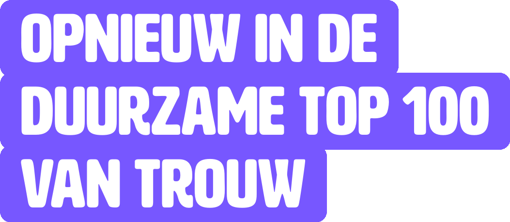 Opnieuw in de Duurzame Top 100 van Trouw