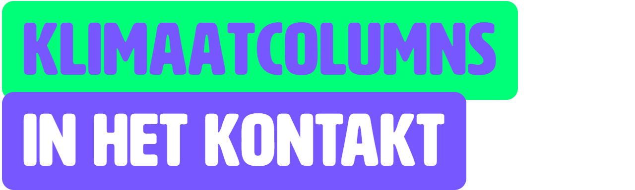 Klimaatcolumns in Het Kontakt
